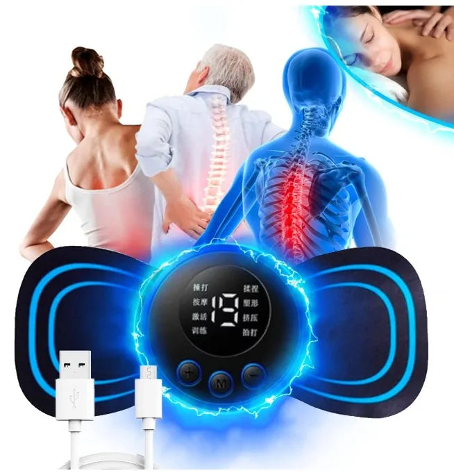 Mini Massageador Estimulador Muscular Portátil