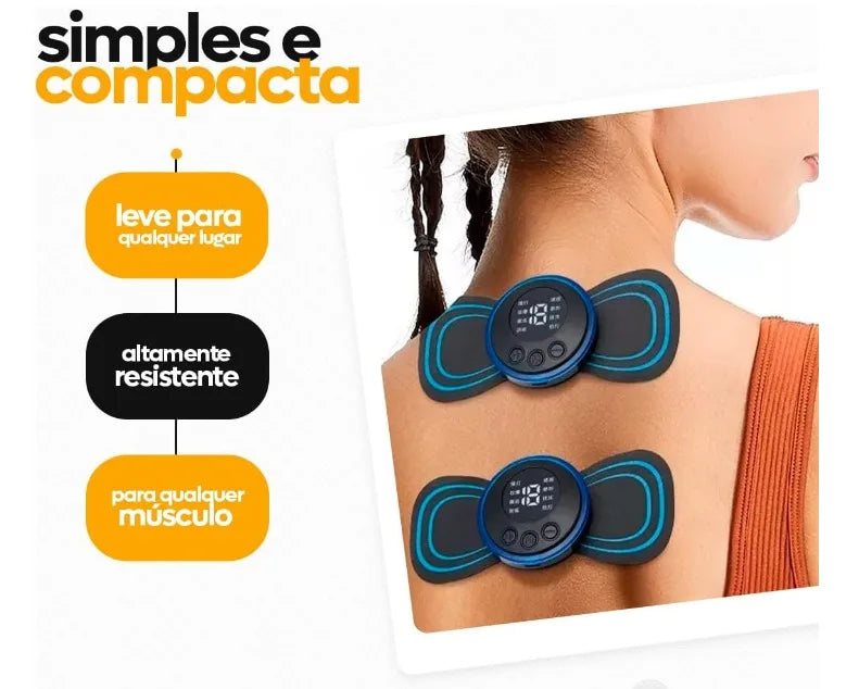 Mini Massageador Estimulador Muscular Portátil