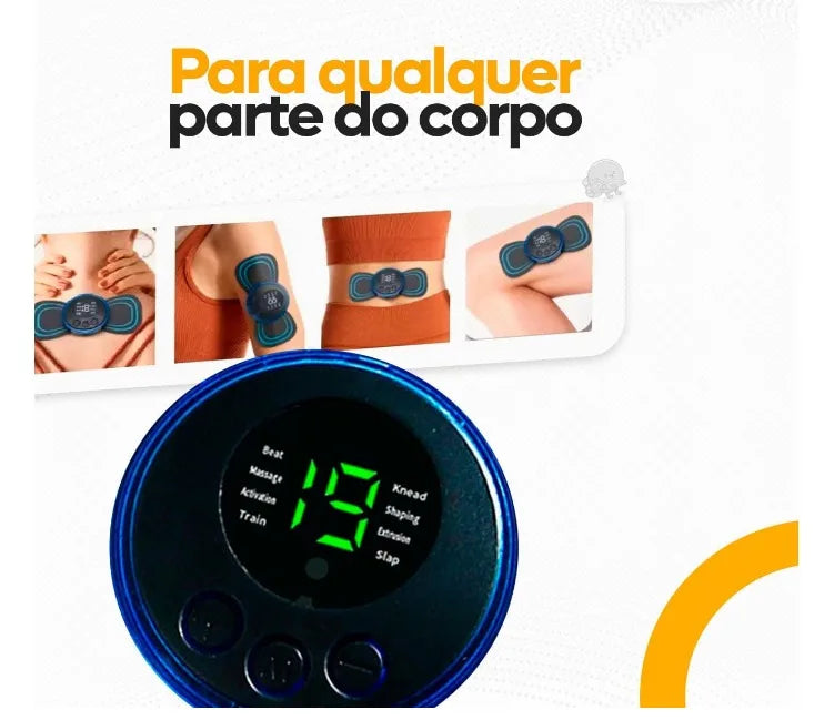 Mini Massageador Estimulador Muscular Portátil