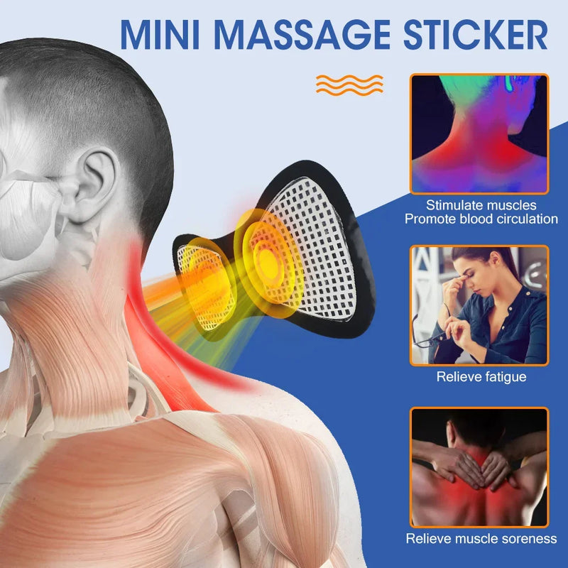 Mini Massageador Estimulador Muscular Portátil